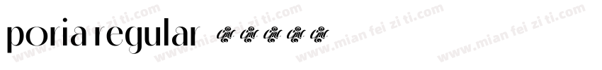 poria regular字体转换